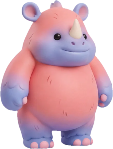 Spielfigur Rino